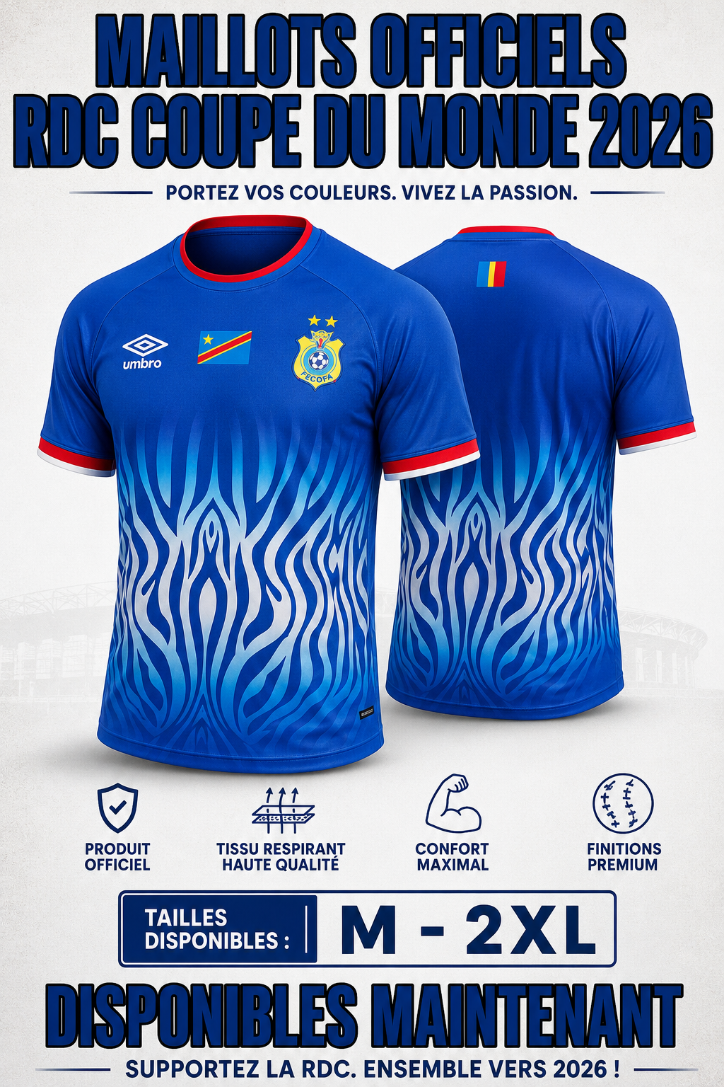 π₯ Official DR Congo 2026 World Cup Jersey β Limited Stock
