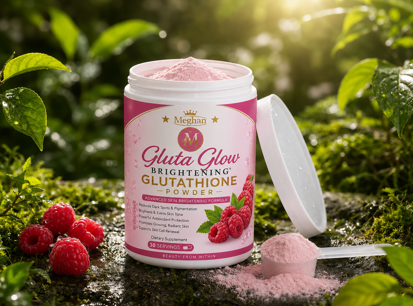 Meghan’s Gluta Glow Brightening Powder – Vitamin C + Glutathione